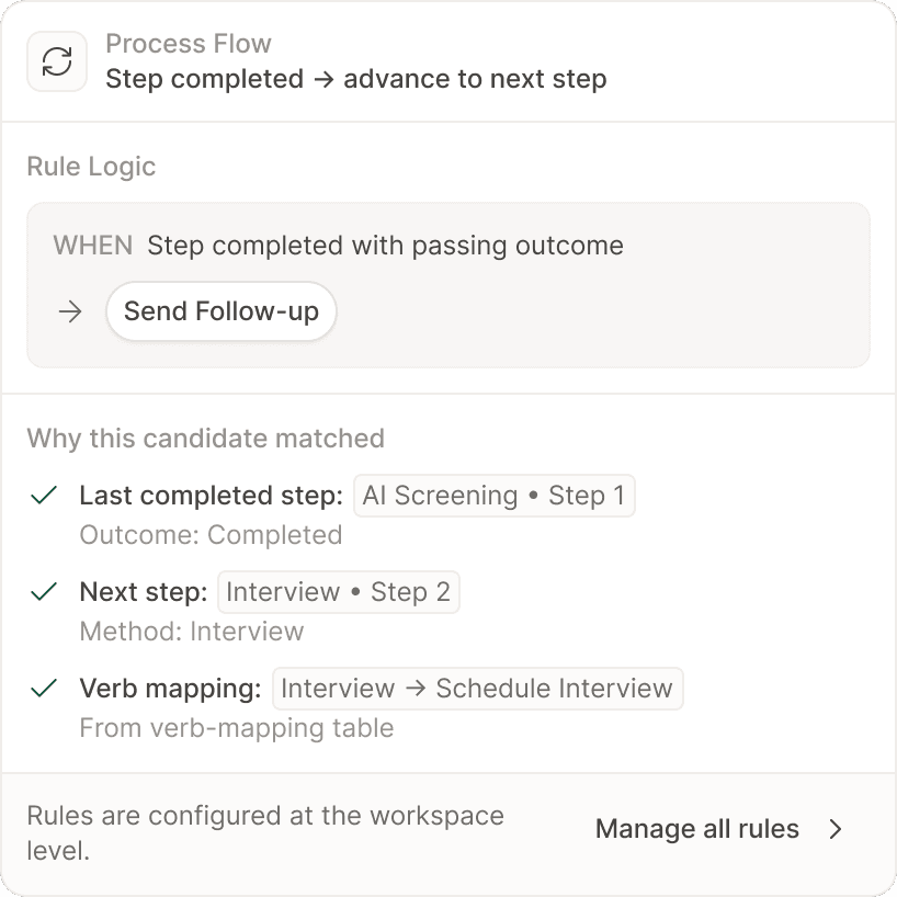 Actioning — reasoning trace